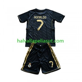 Jalkapallo Pelipaidat/Peliasut Real Madrid Cristiano Ronaldo 7 Retro Lasten Vieraspaita 2011-2012 Lyhythihainen